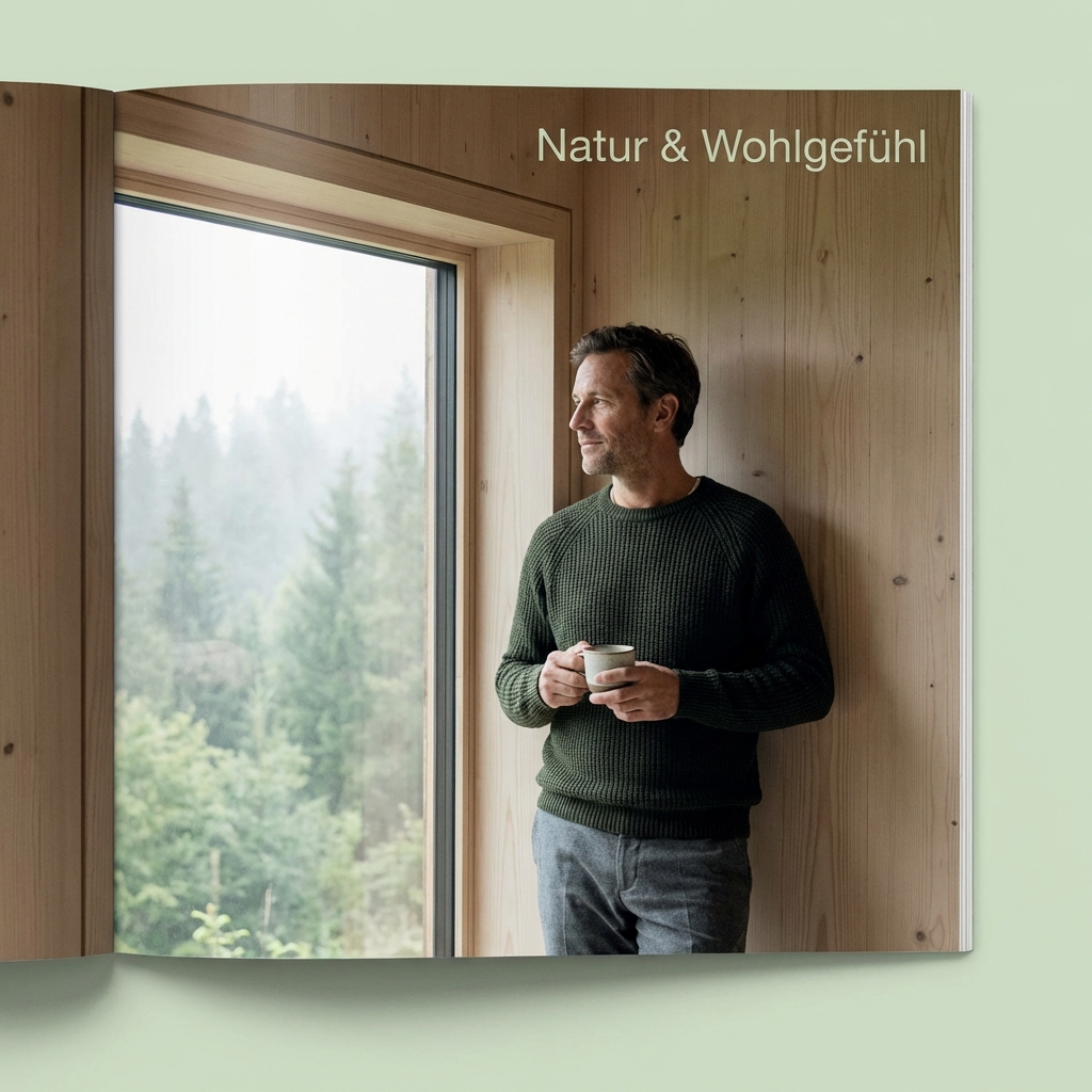 Editorial Bild: Mann bei natürlichen Routinen im Alltag